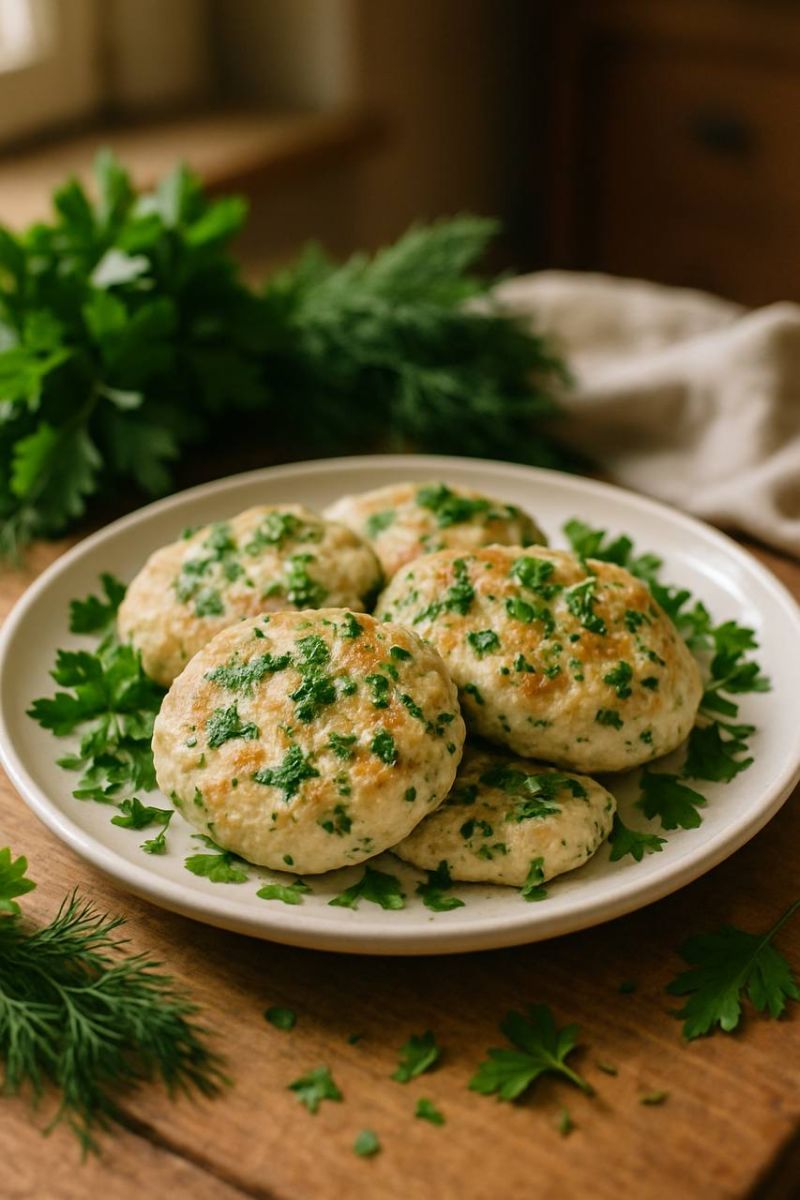 ПП-котлеты из курицы с зеленью в мультиварке