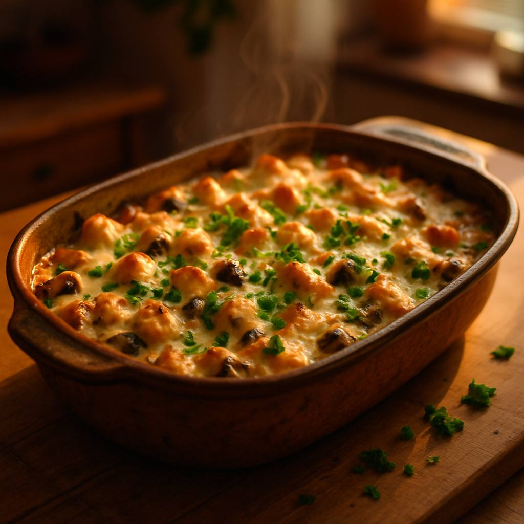 Жюльен XXL с курицей и грибами