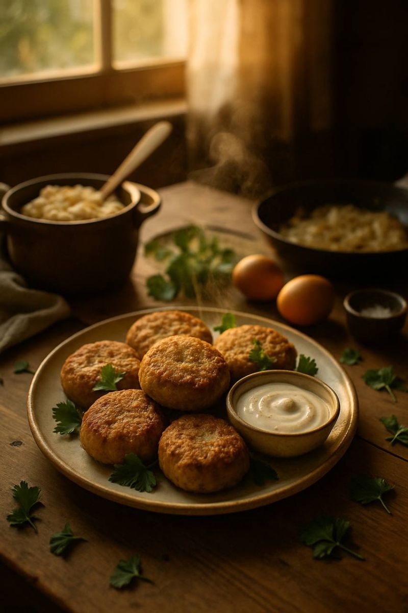 Котлеты из гречки и картофеля