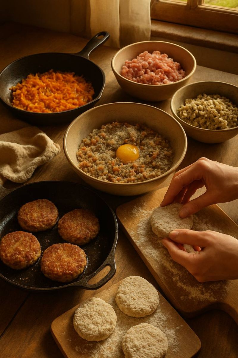 Котлеты из гречки с мясом (гречаники)
