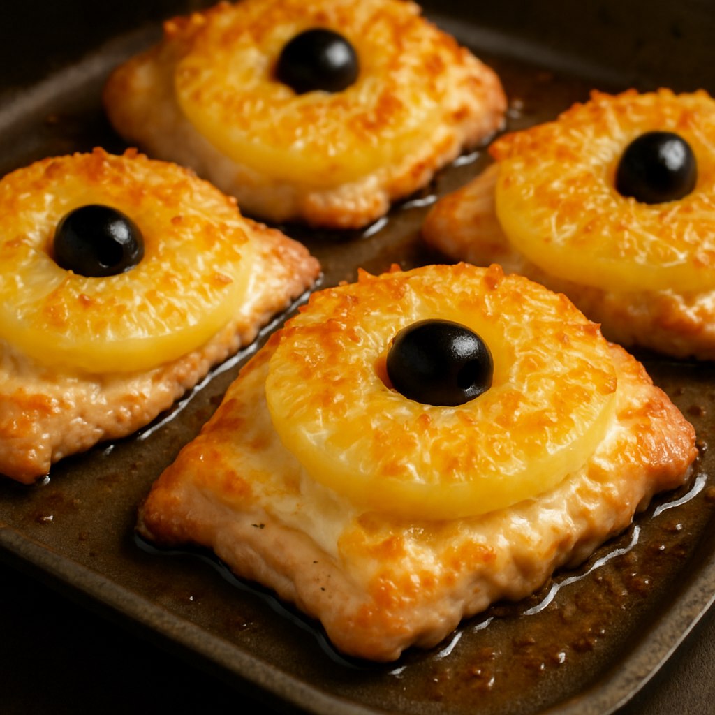 Куриное филе с ананасами
