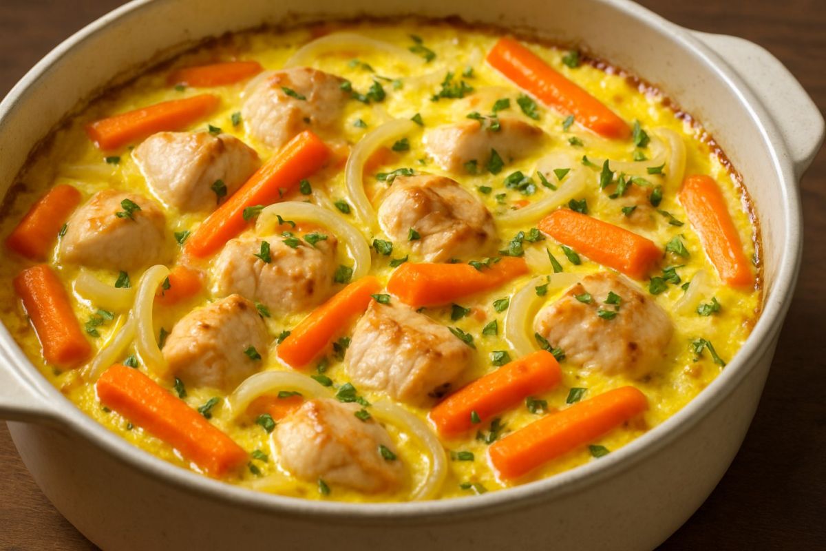 Куриная запеканка с овощами