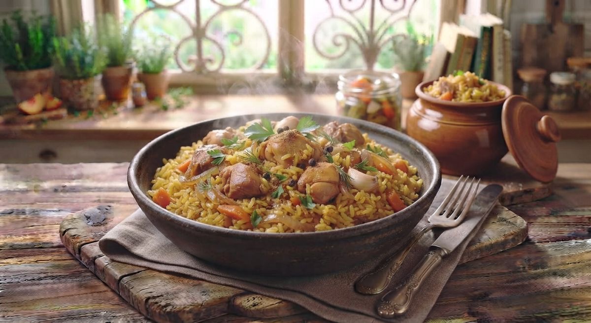 Плов с курицей по-домашнему