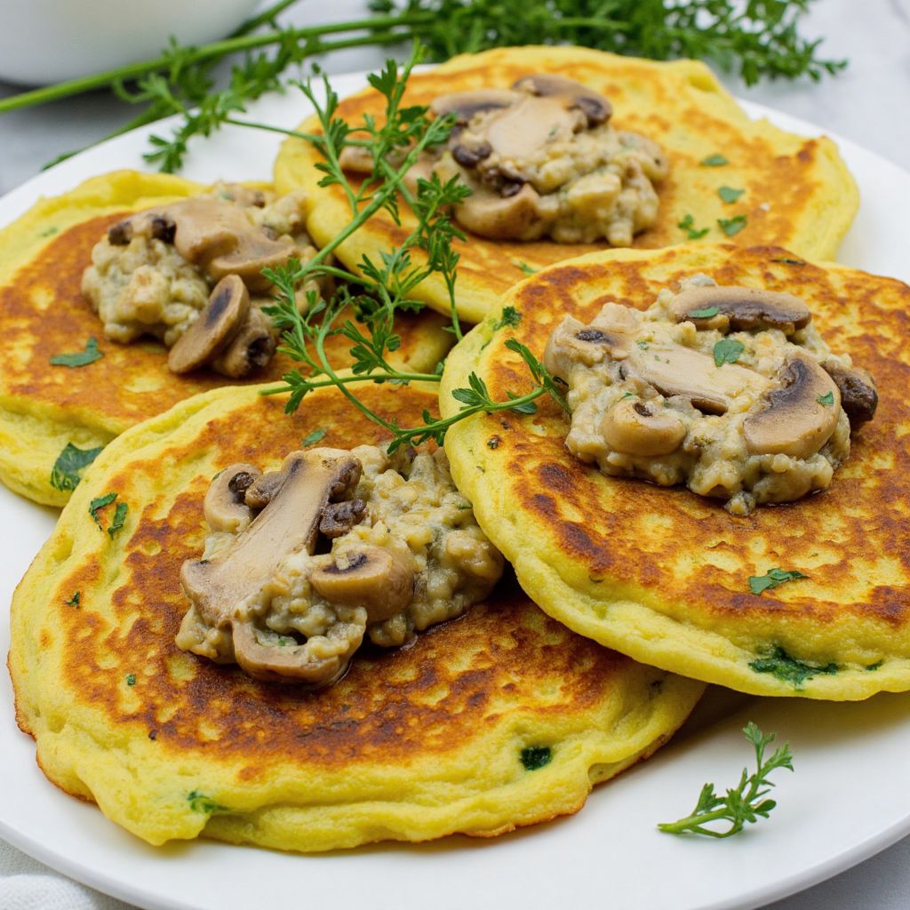 Кабачковый блин с грибной начинкой ПП