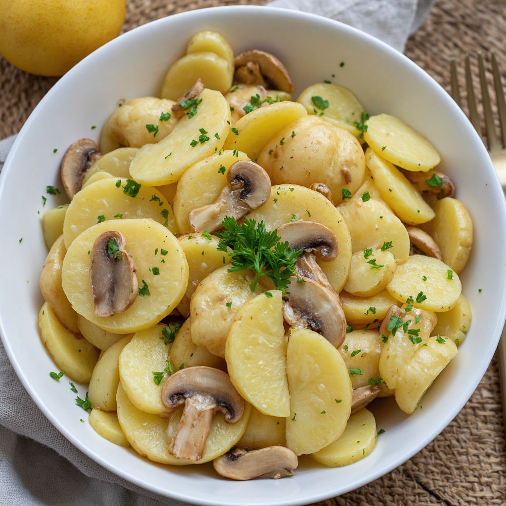 Картофель с грибами