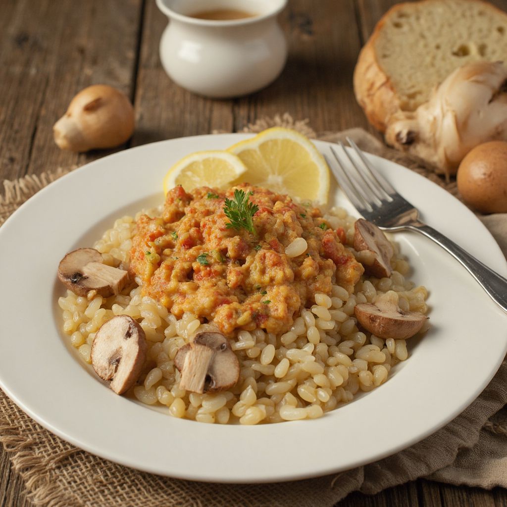 Каша перловая с грибами
