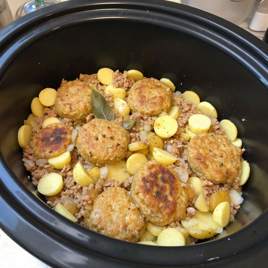 Котлеты с картошкой в мультиварке
