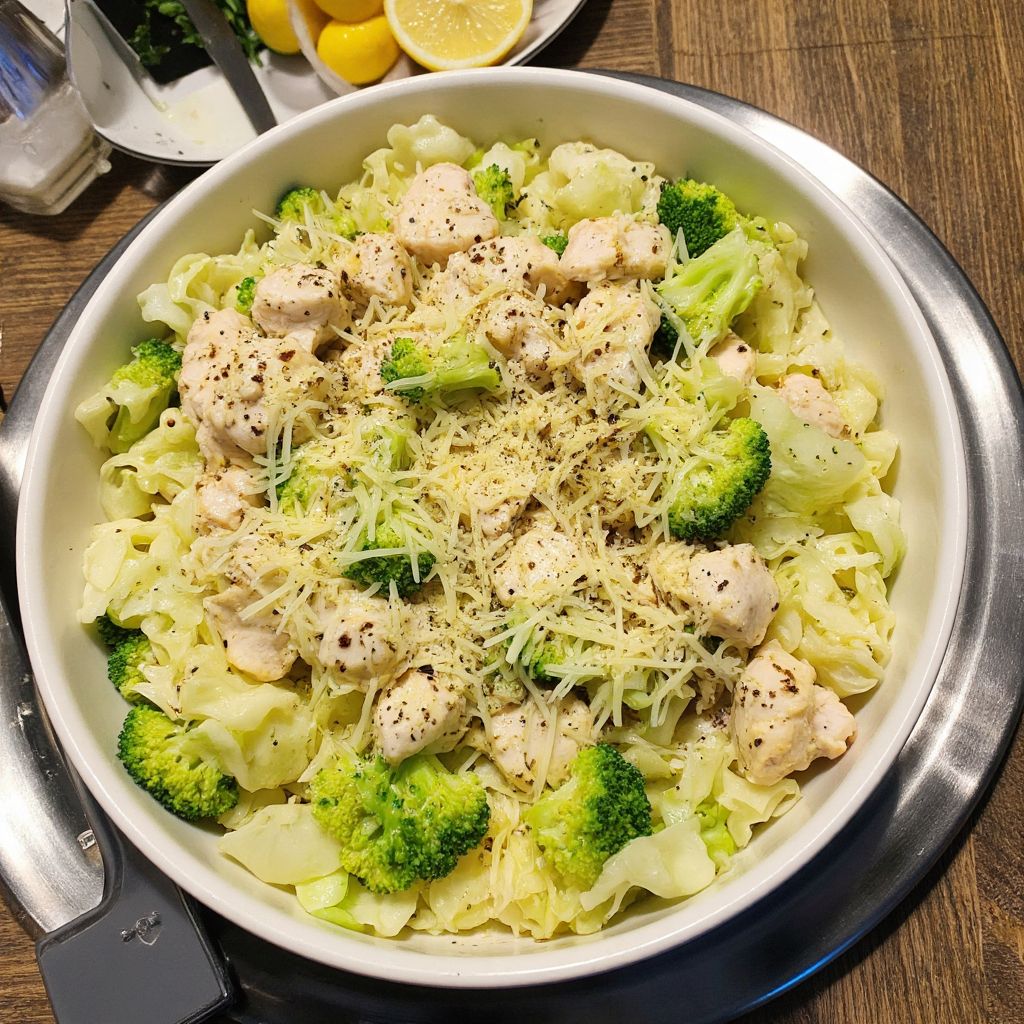 Куриная запеканка с брокколи и цветной капустой