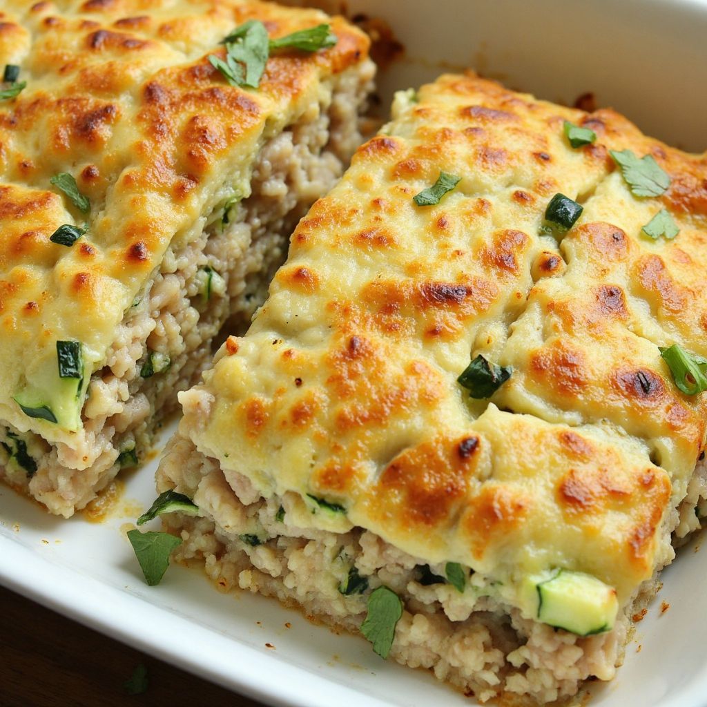 Куриная запеканка с кабачком