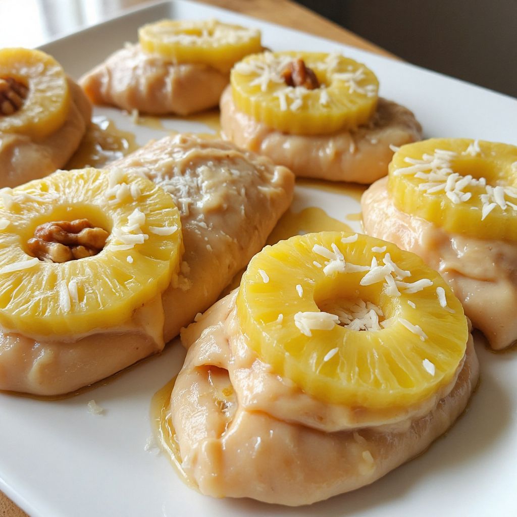 Курица с ананасом под соусом