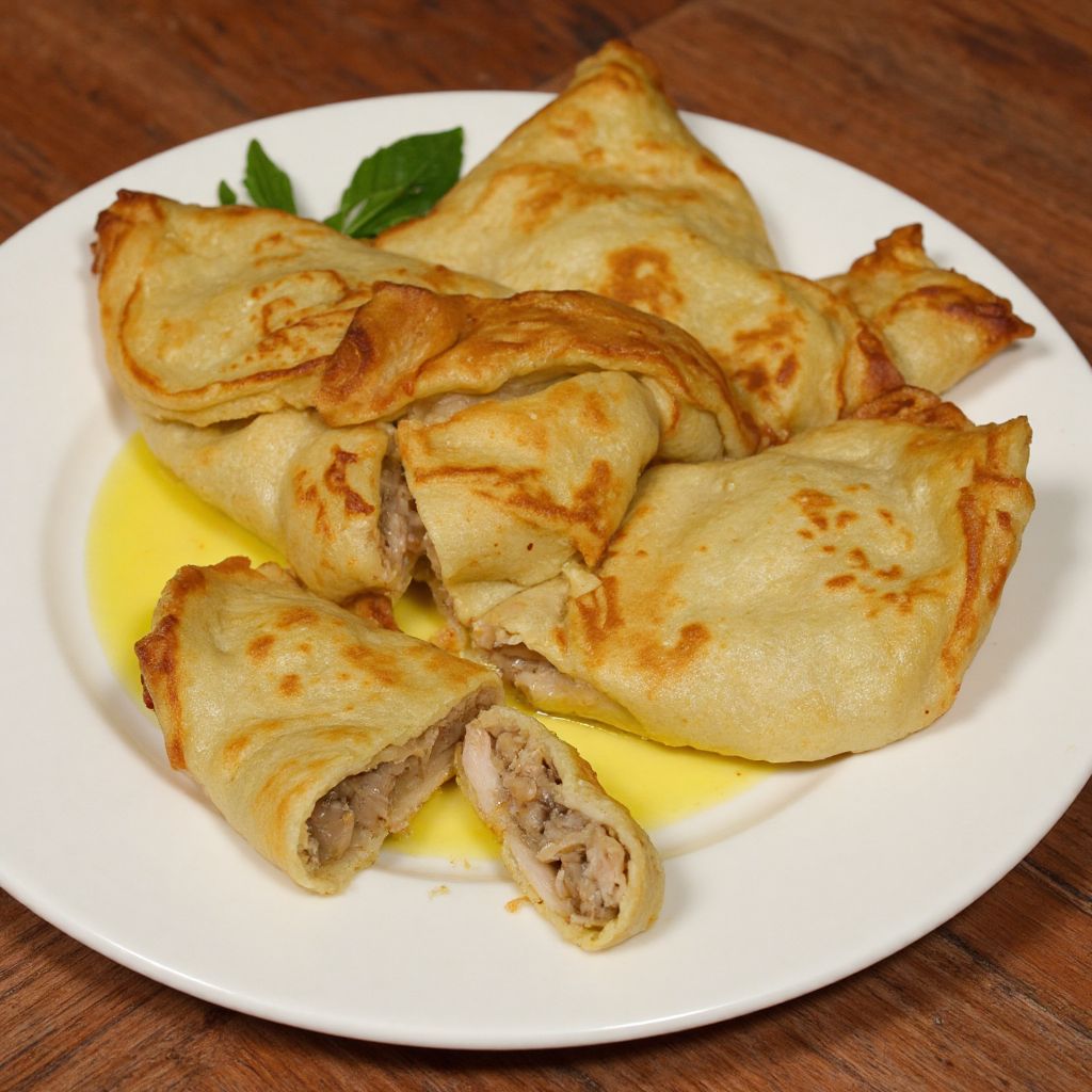 Блины с куриным мясом
