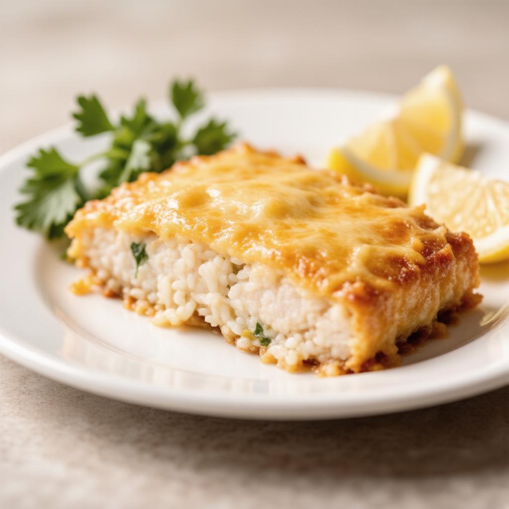 Запеканка из минтая с рисом