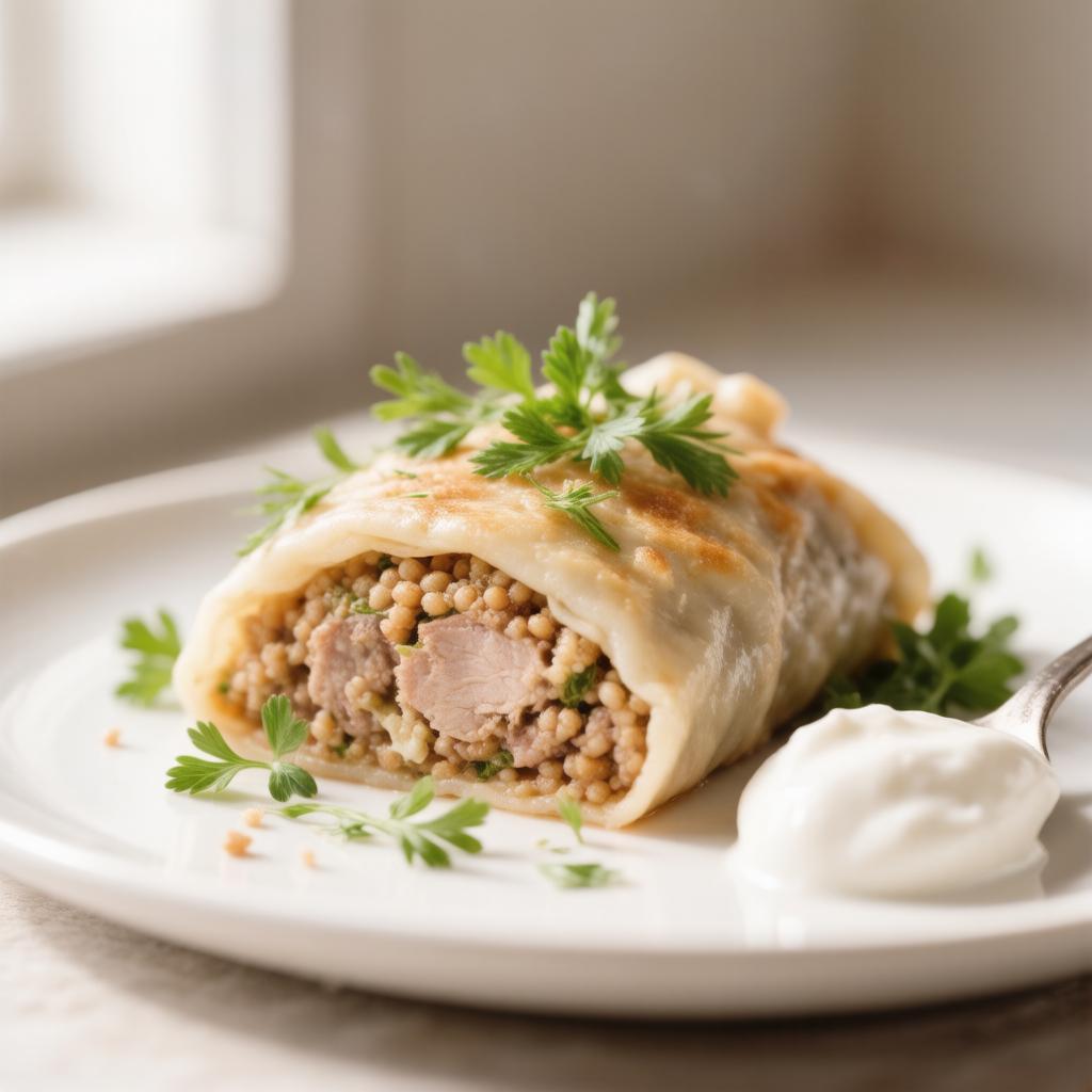 Ленивые голубцы с гречкой и индейкой