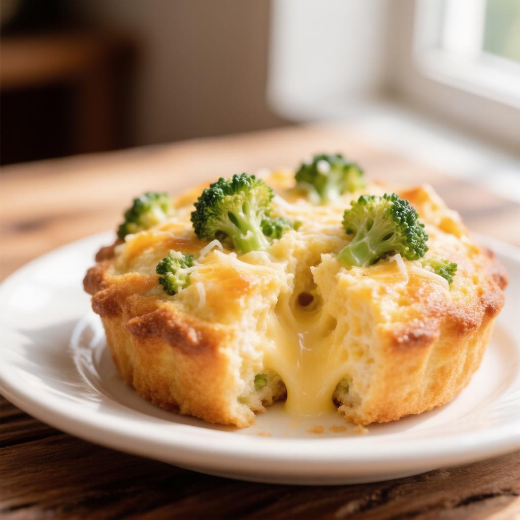 Яичные маффины с брокколи и сыром