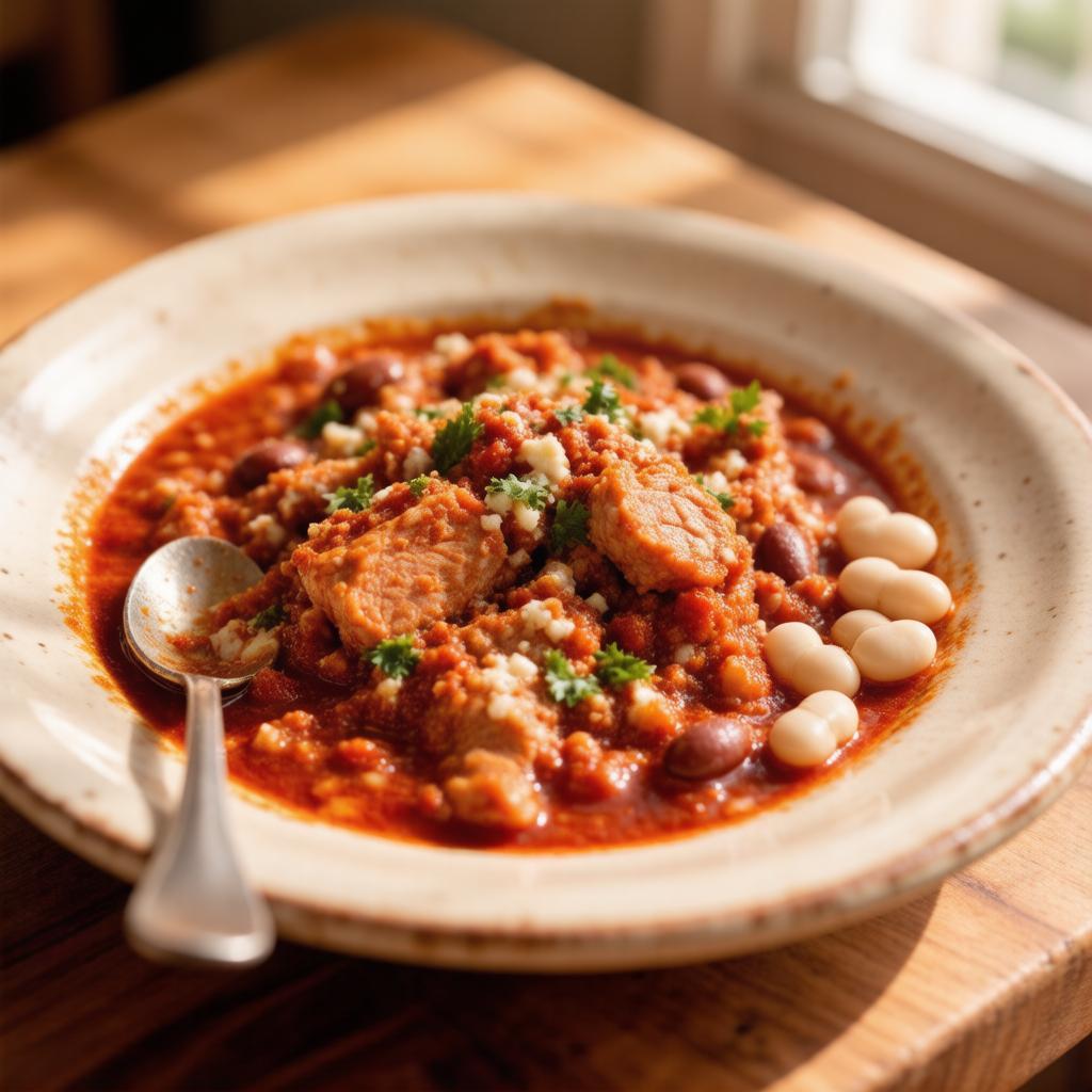 Чили из индейки с фасолью