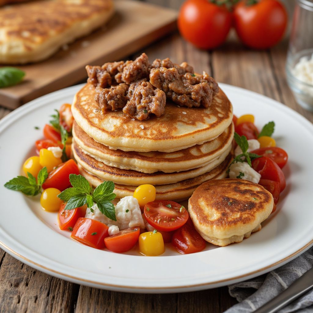 Блинчики с мясом Сытные