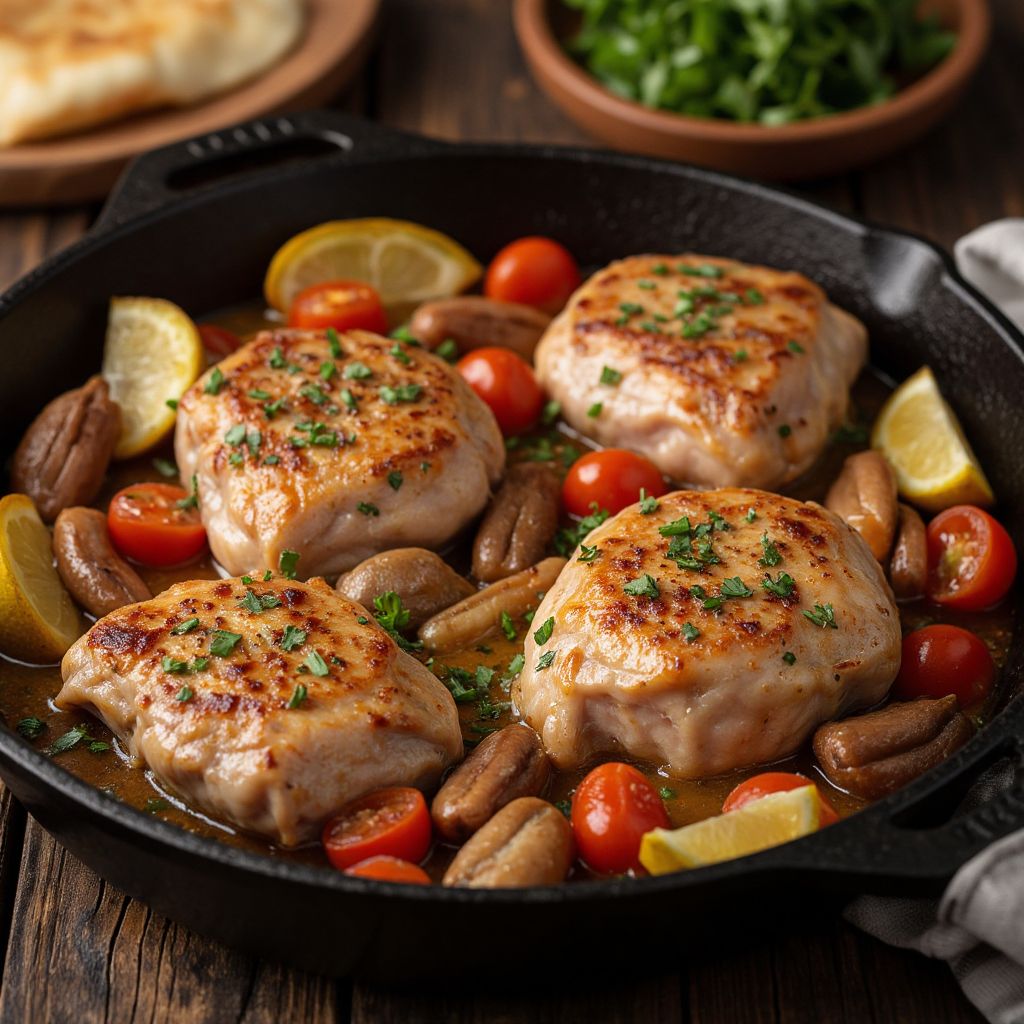 Мясо со специями в духовке