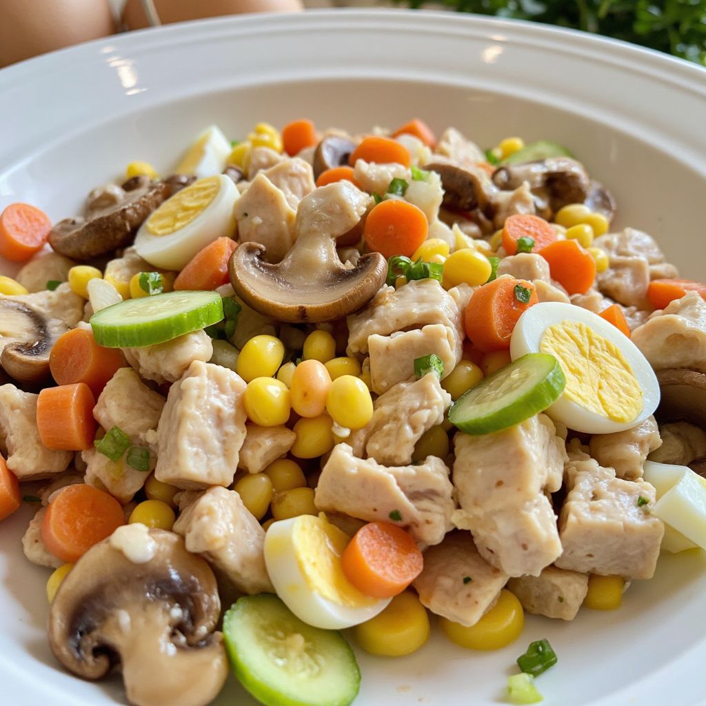 Салат «Грибная курочка»