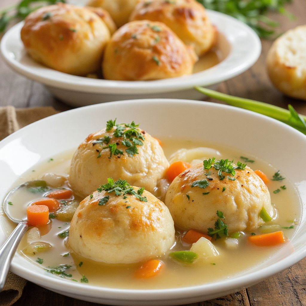 Куриный суп с клецками