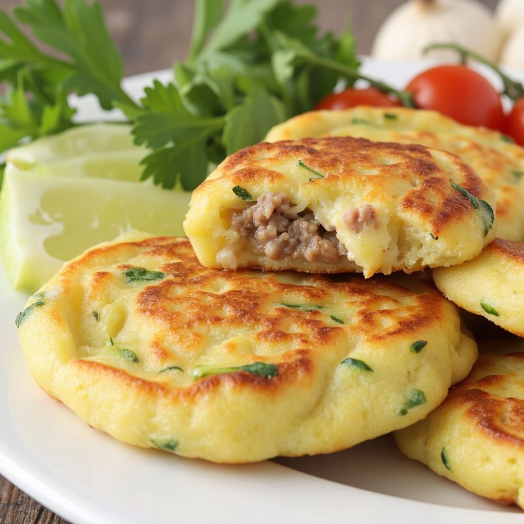 Беляши из кабачков с фаршем