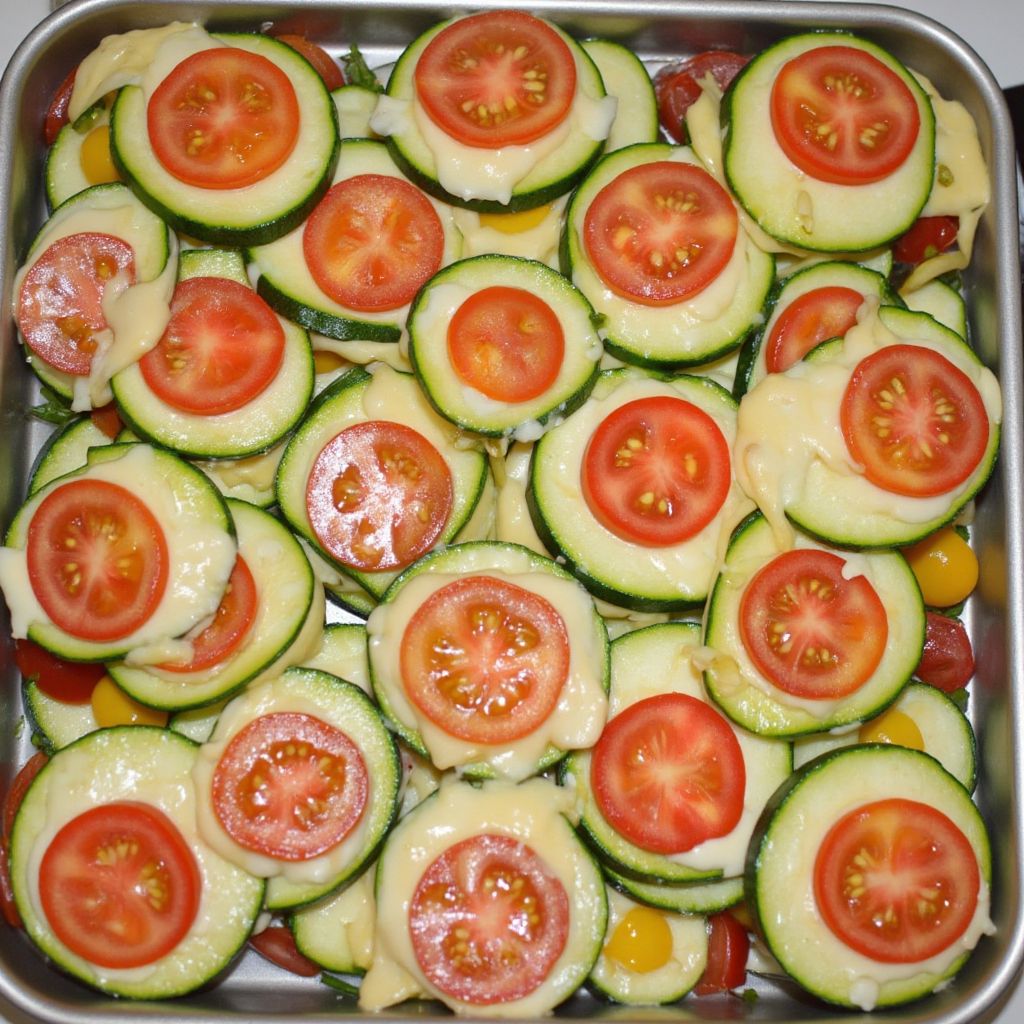 Башенки из запеченных овощей
